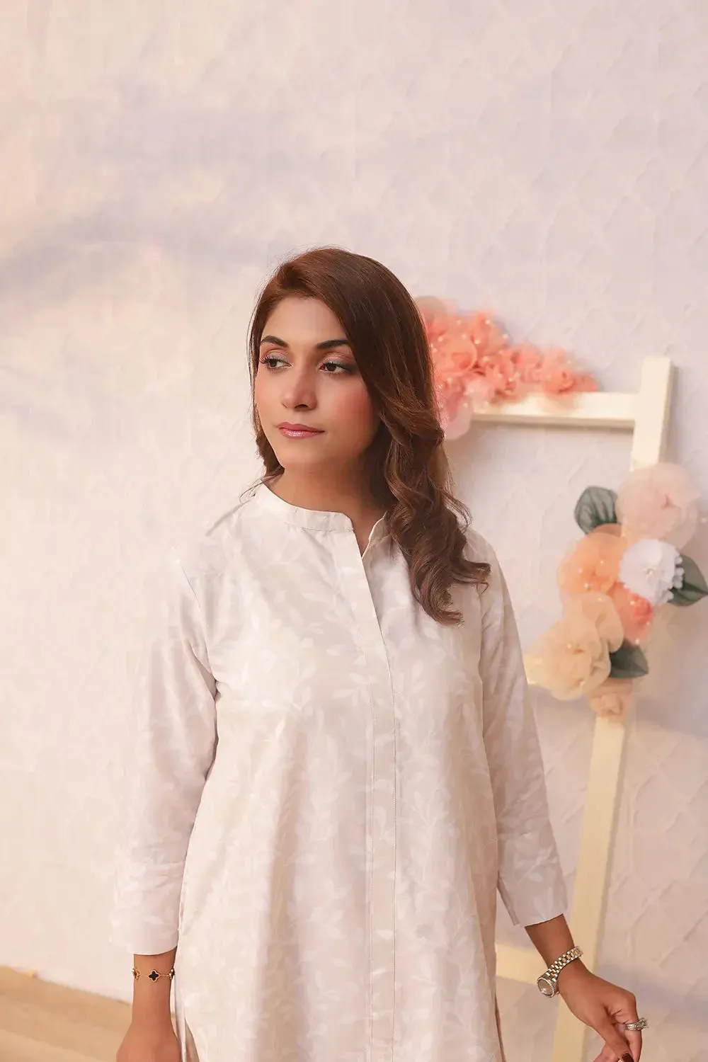 2PC Printed Stitched Cambric Suit KST-24006
