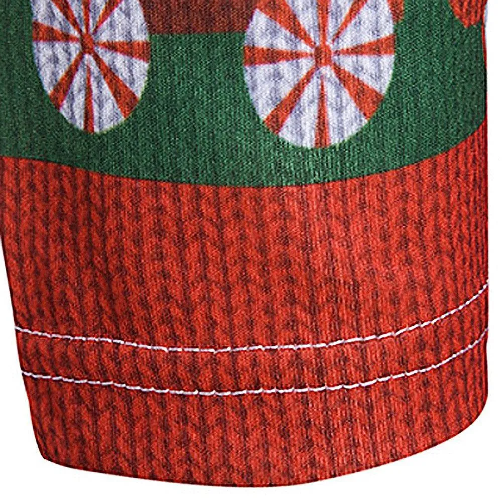 3D Christmas Crew Neck Mens Shirt