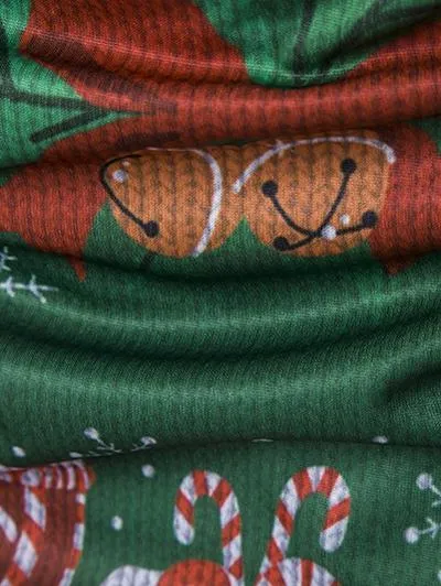 3D Christmas Crew Neck Mens Shirt