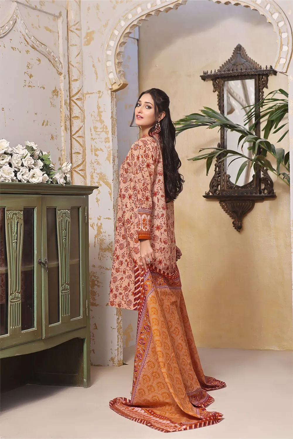 3PC Unstitched Khaddar Suit KKH-2364