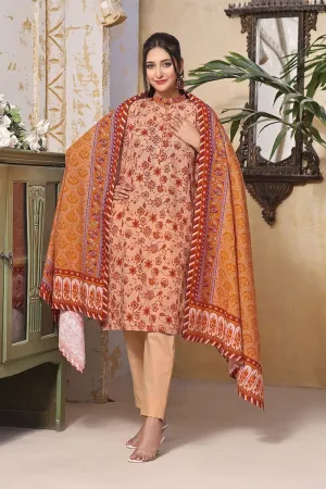 3PC Unstitched Khaddar Suit KKH-2364