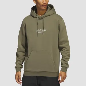 adidas 4.0 Strike Through Pullover Hoodie (Gender Neutral) Olive Strata/Cool White