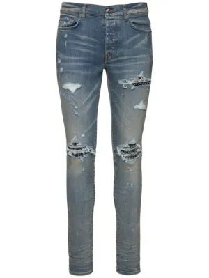 Amiri   15cm MX1 bandana tapered denim jeans 
