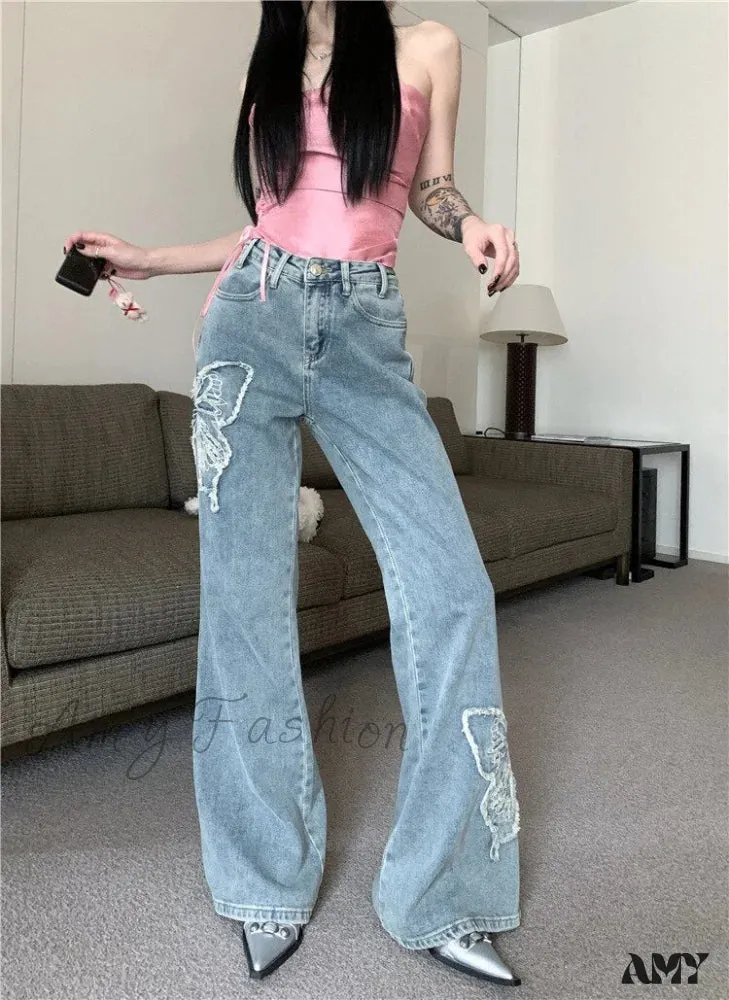 Amy Fashion - Streetwear Denim Elegant Woman Clothes