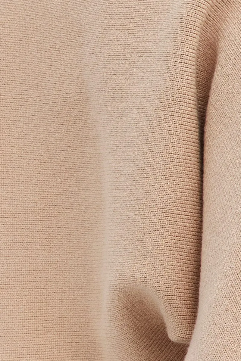 Beige Knit Shrug