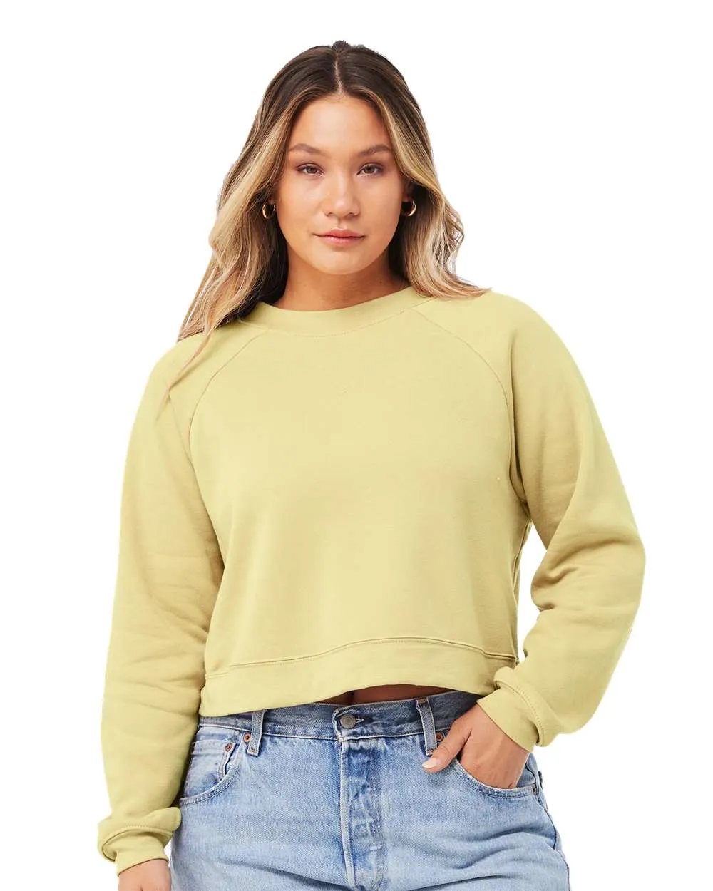 BELLA   CANVAS Women's Raglan Pullover Fleece