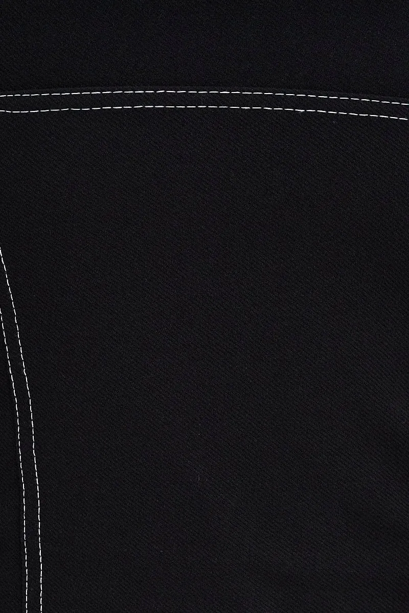 Black Bandeau Corset Top