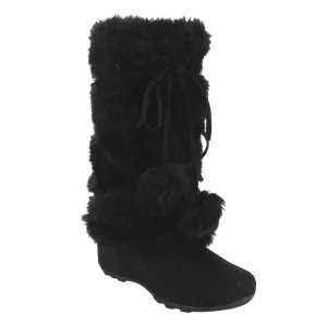 Blossom Womens Tara-Hi Pom Pom Winter Fashion Boots