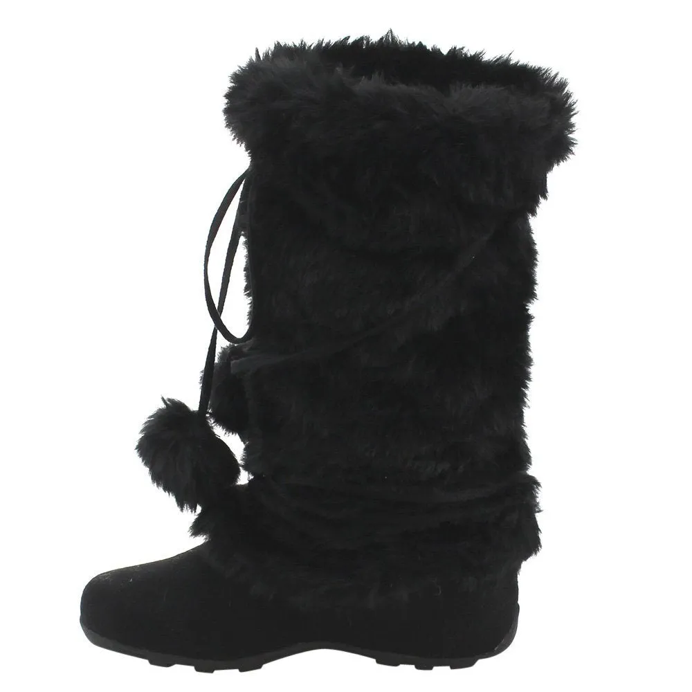 Blossom Womens Tara-Hi Pom Pom Winter Fashion Boots