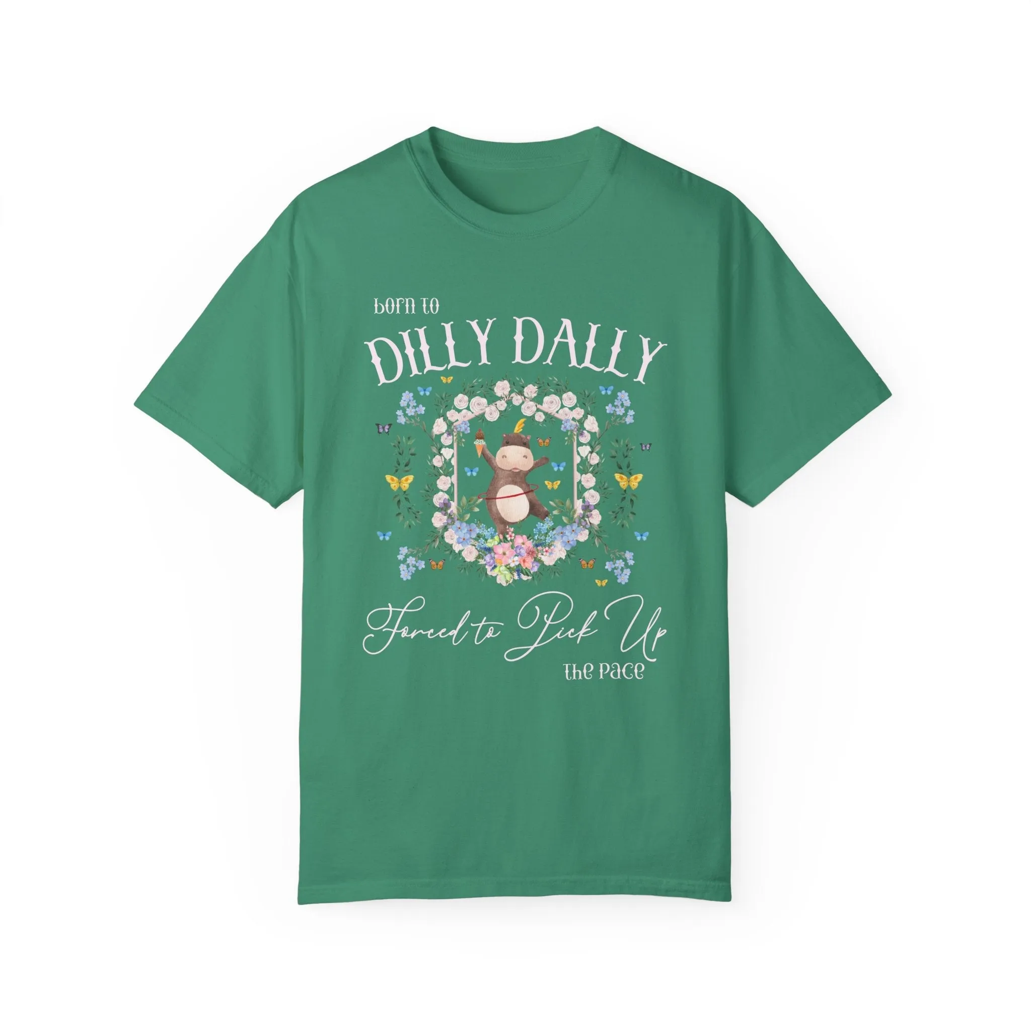 Born to Dilly Dally Hippo Tee