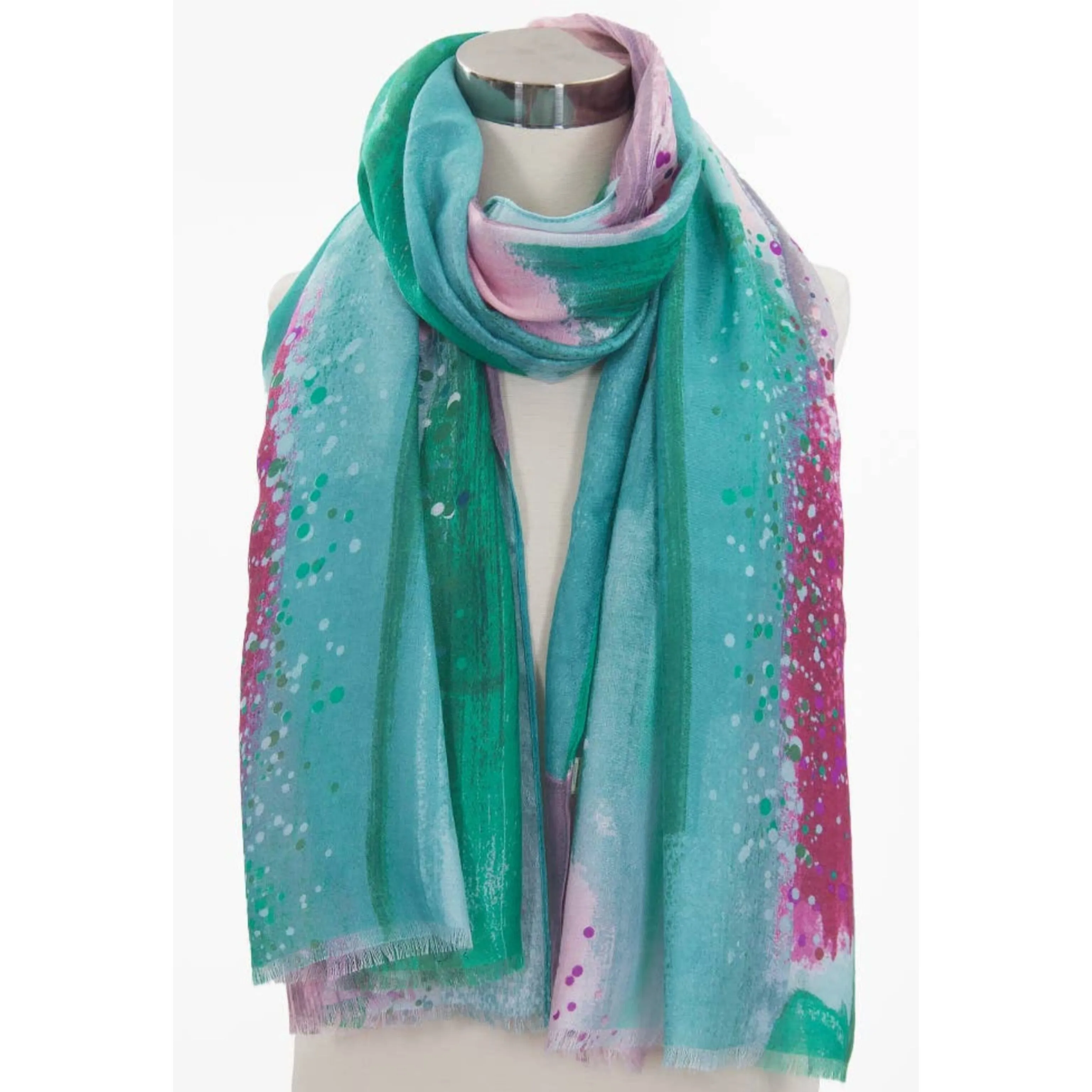 Brush Strokes Printed Scarf