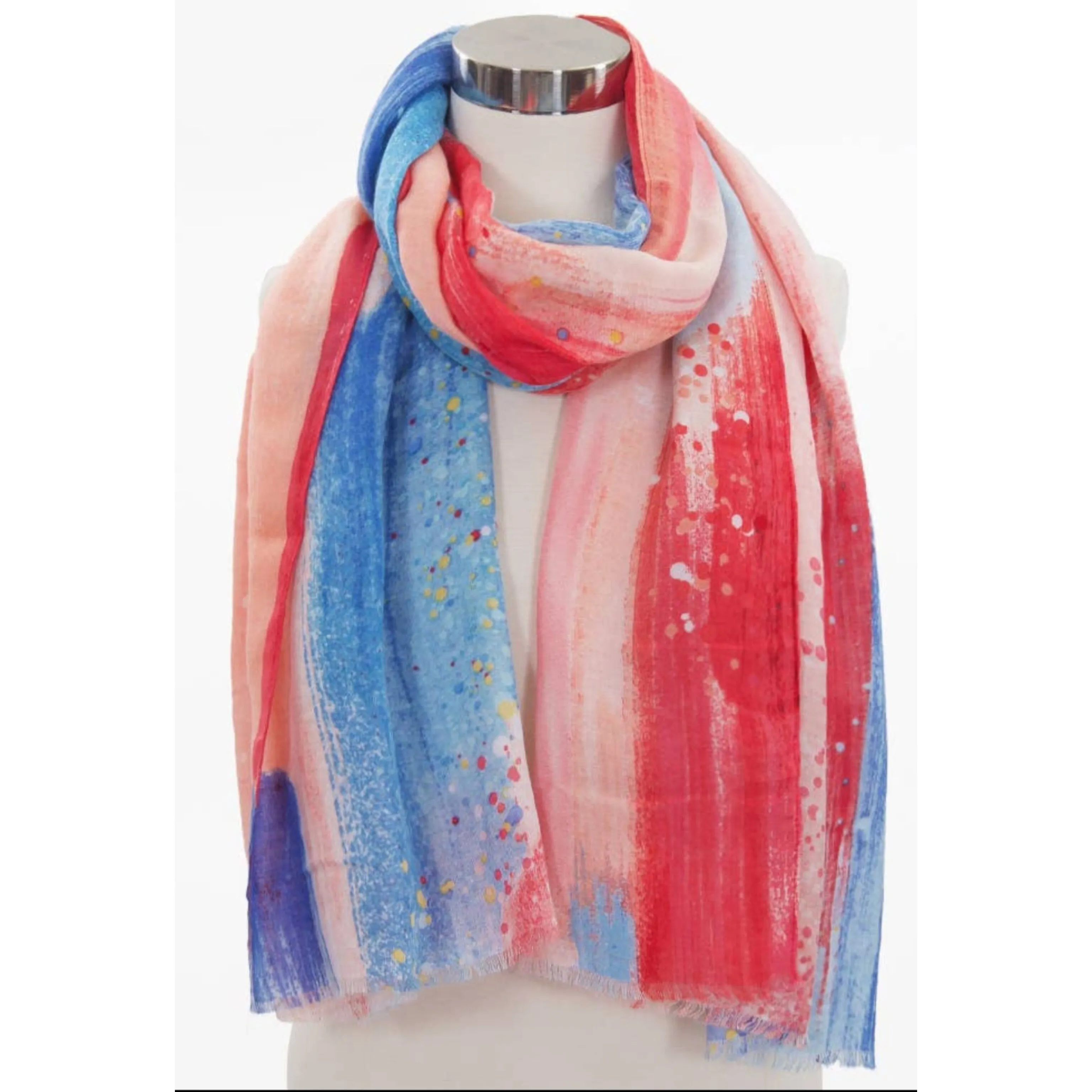 Brush Strokes Printed Scarf