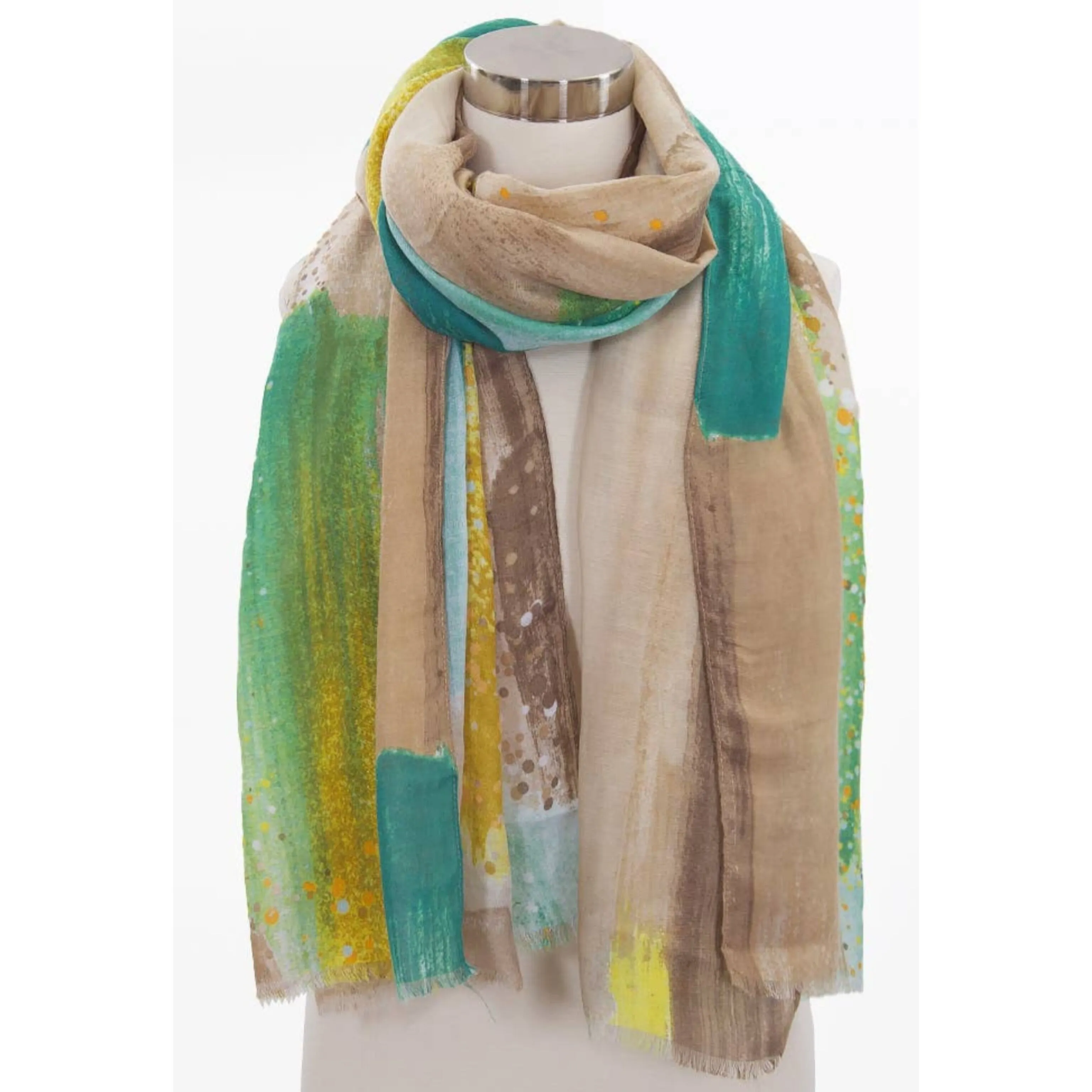Brush Strokes Printed Scarf
