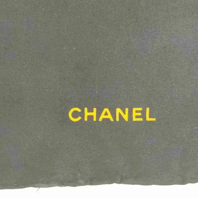 Chanel Colorful Jeweled World Logo Print Silk Scarf