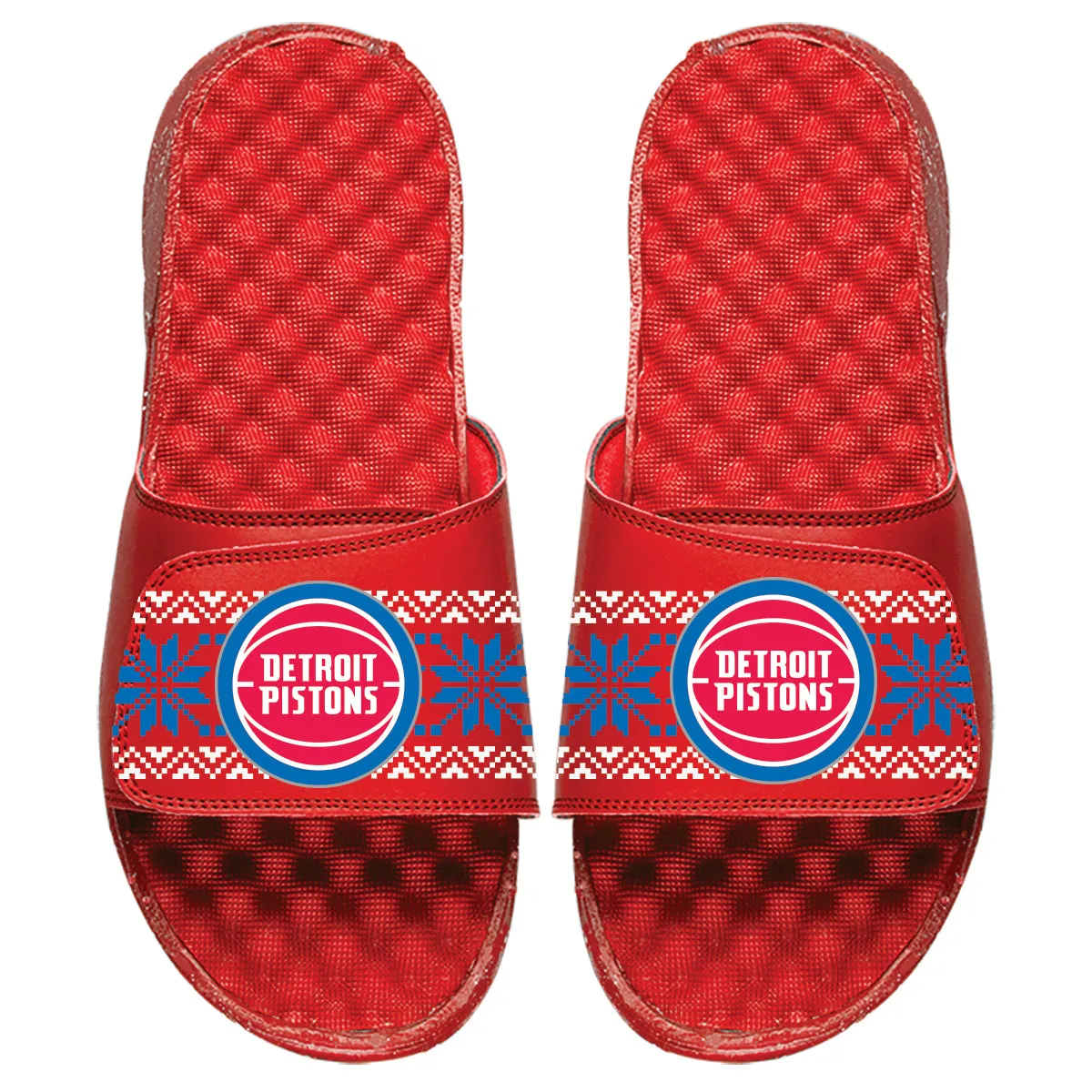 Detroit Pistons Ugly Sweater Slides