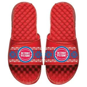 Detroit Pistons Ugly Sweater Slides