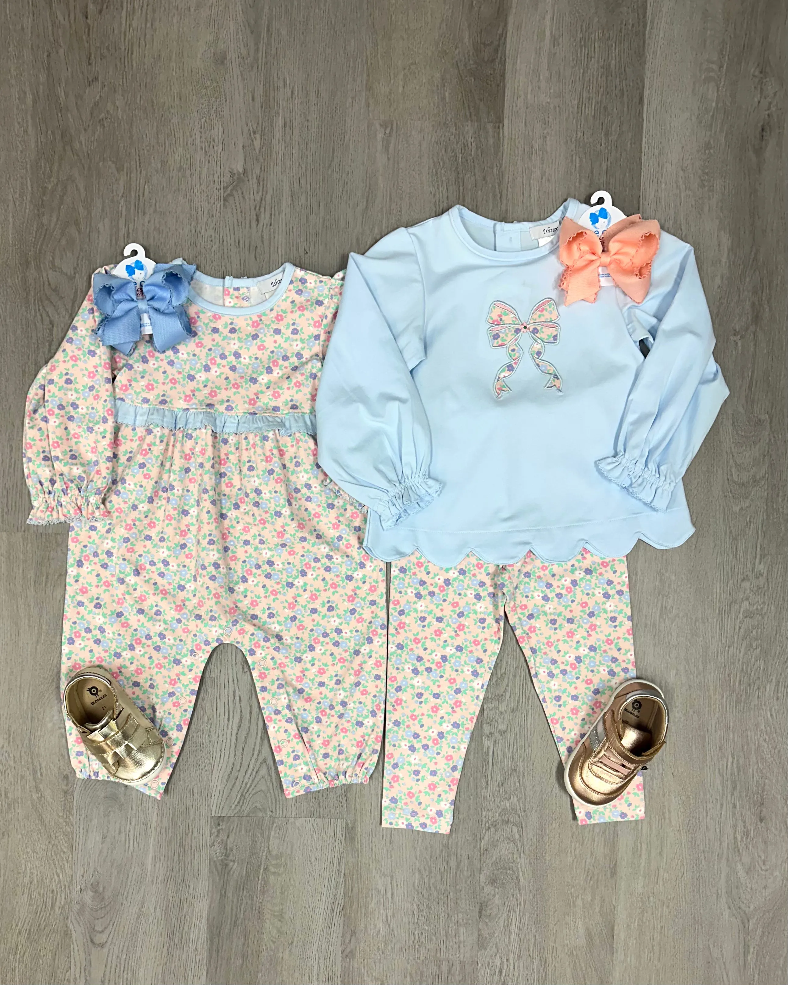 Ditsy Flower Girl's Romper