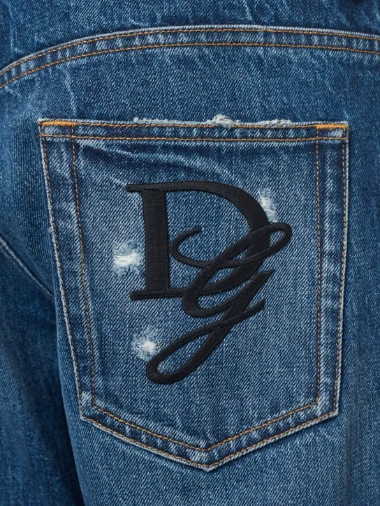 Dolce&amp;Gabbana   Distressed denim five pocket jeans 