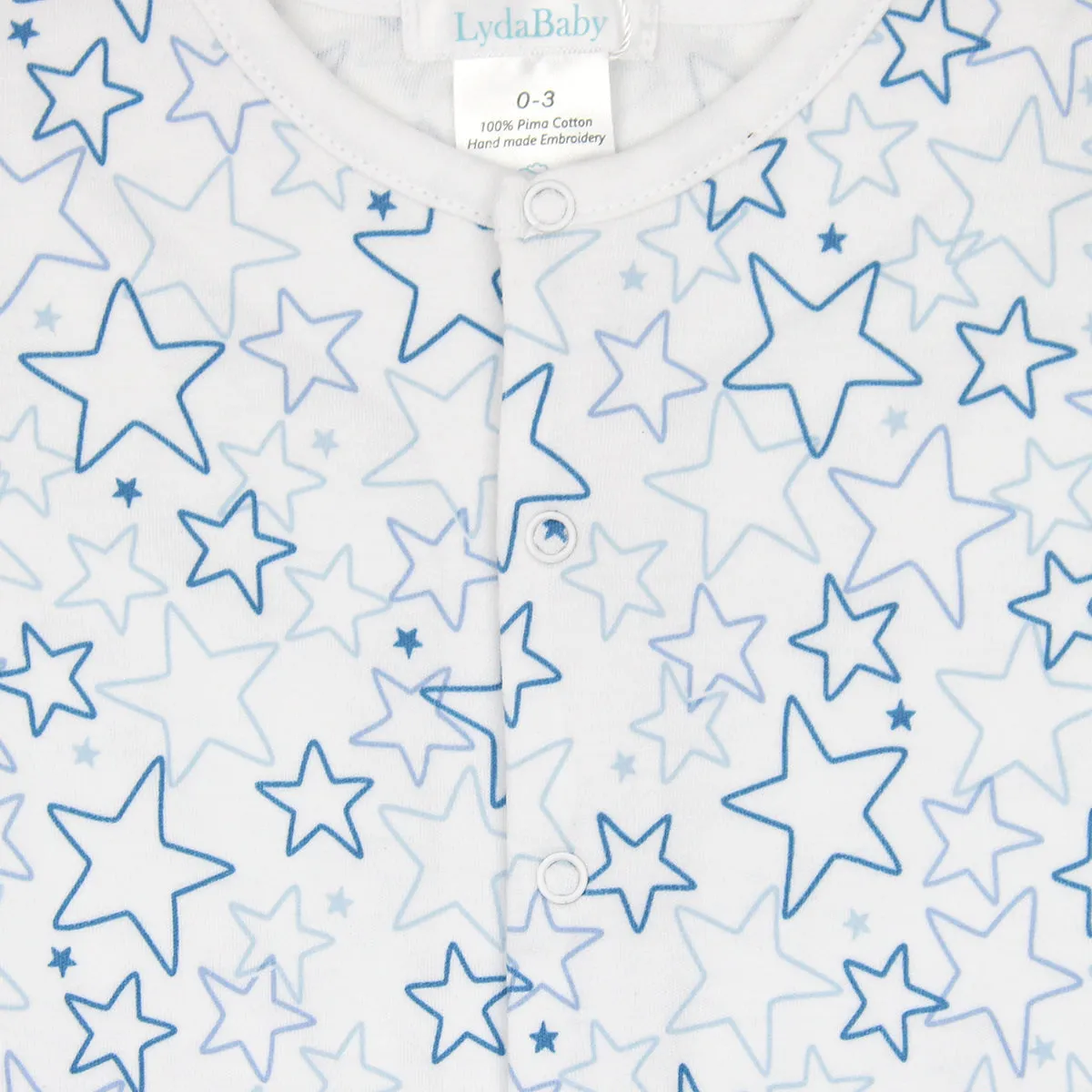 Doodle Stars Printed Romper |  Baby Boy