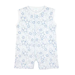 Doodle Stars Printed Romper |  Baby Boy