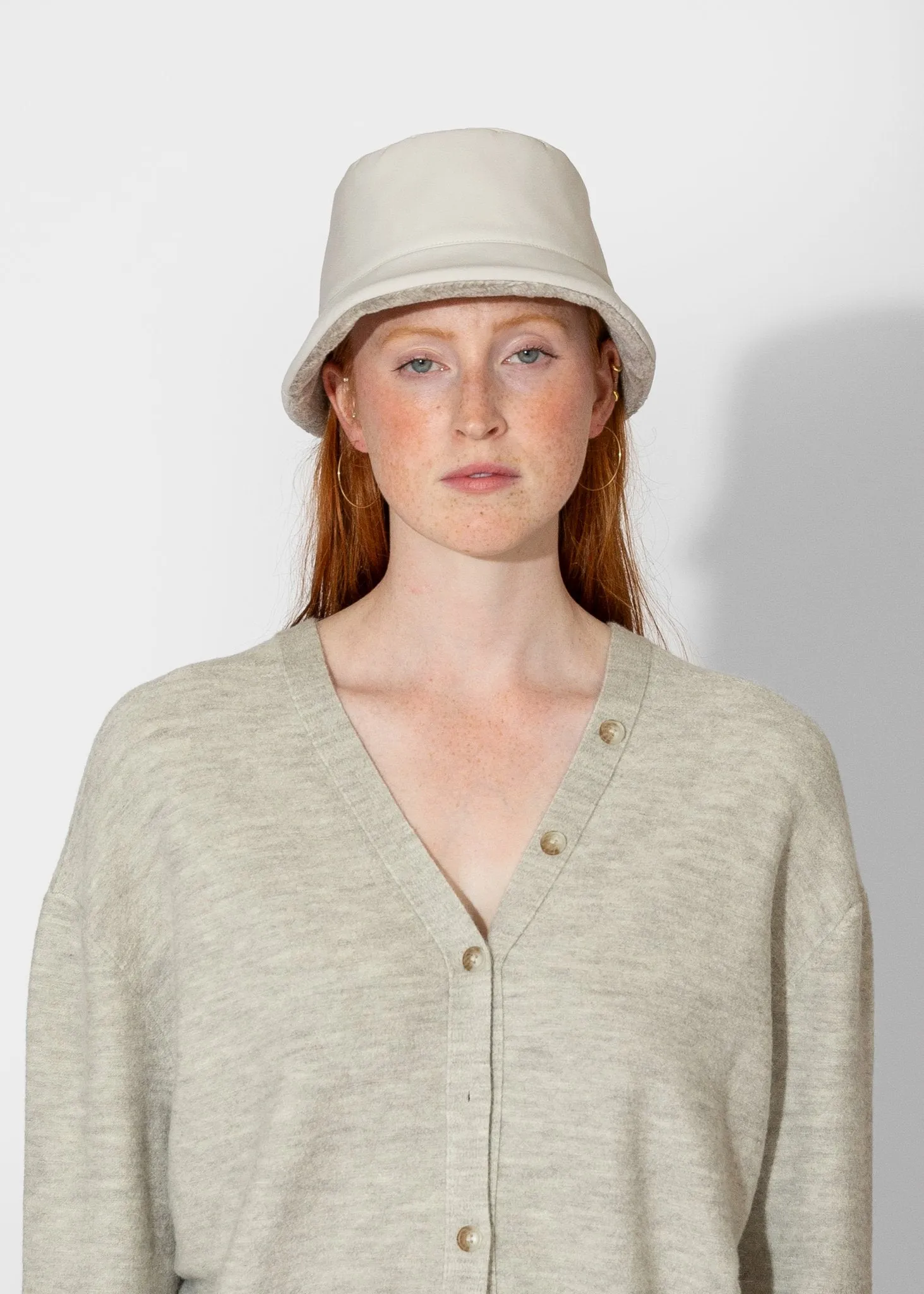 Eco Padded Hat in Light Grey
