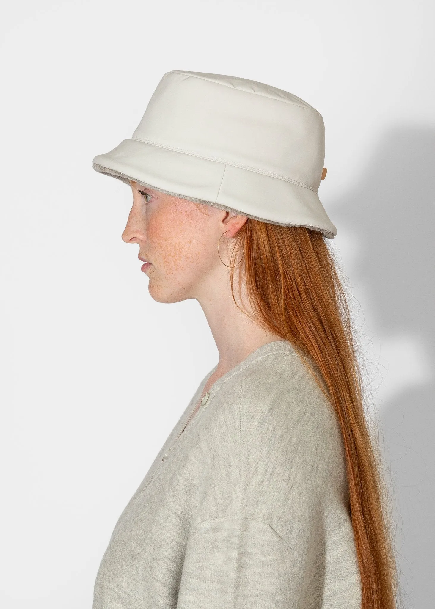 Eco Padded Hat in Light Grey