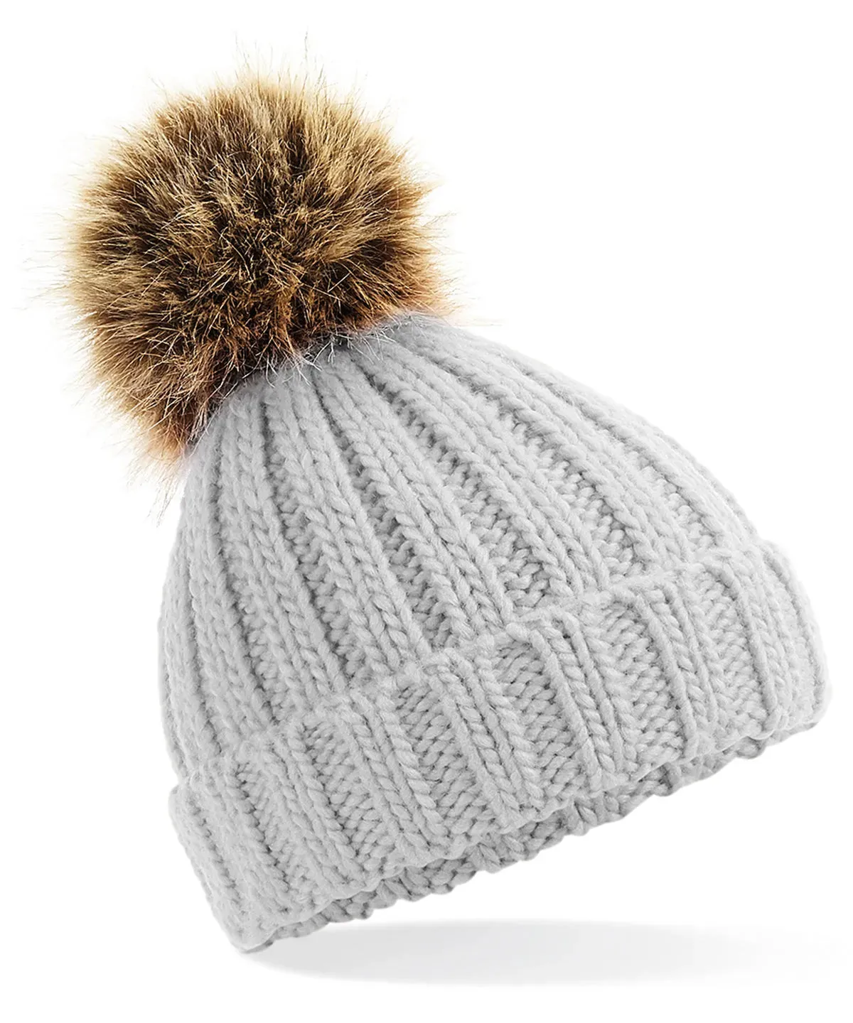 Embroidered Wool Bobble Hat