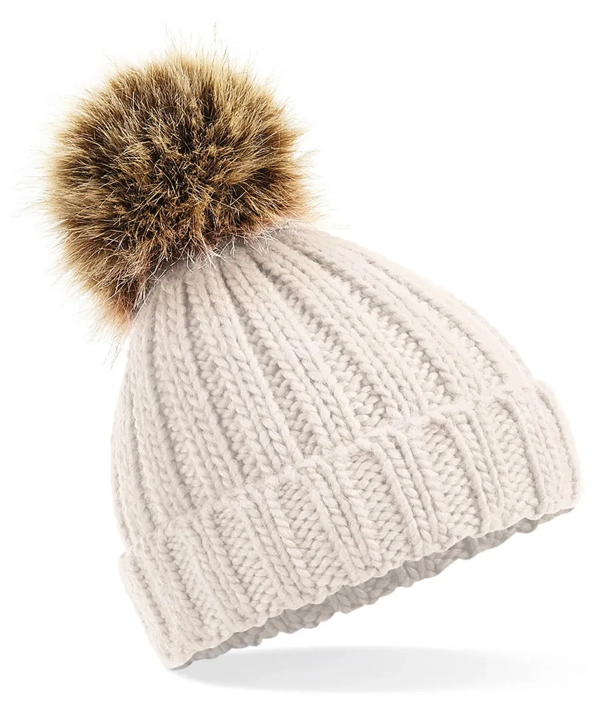 Embroidered Wool Bobble Hat