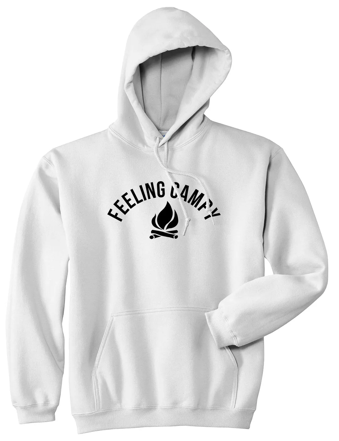 Feeling Campy Camp Fire Outdoor Mens Pullover Hoodie
