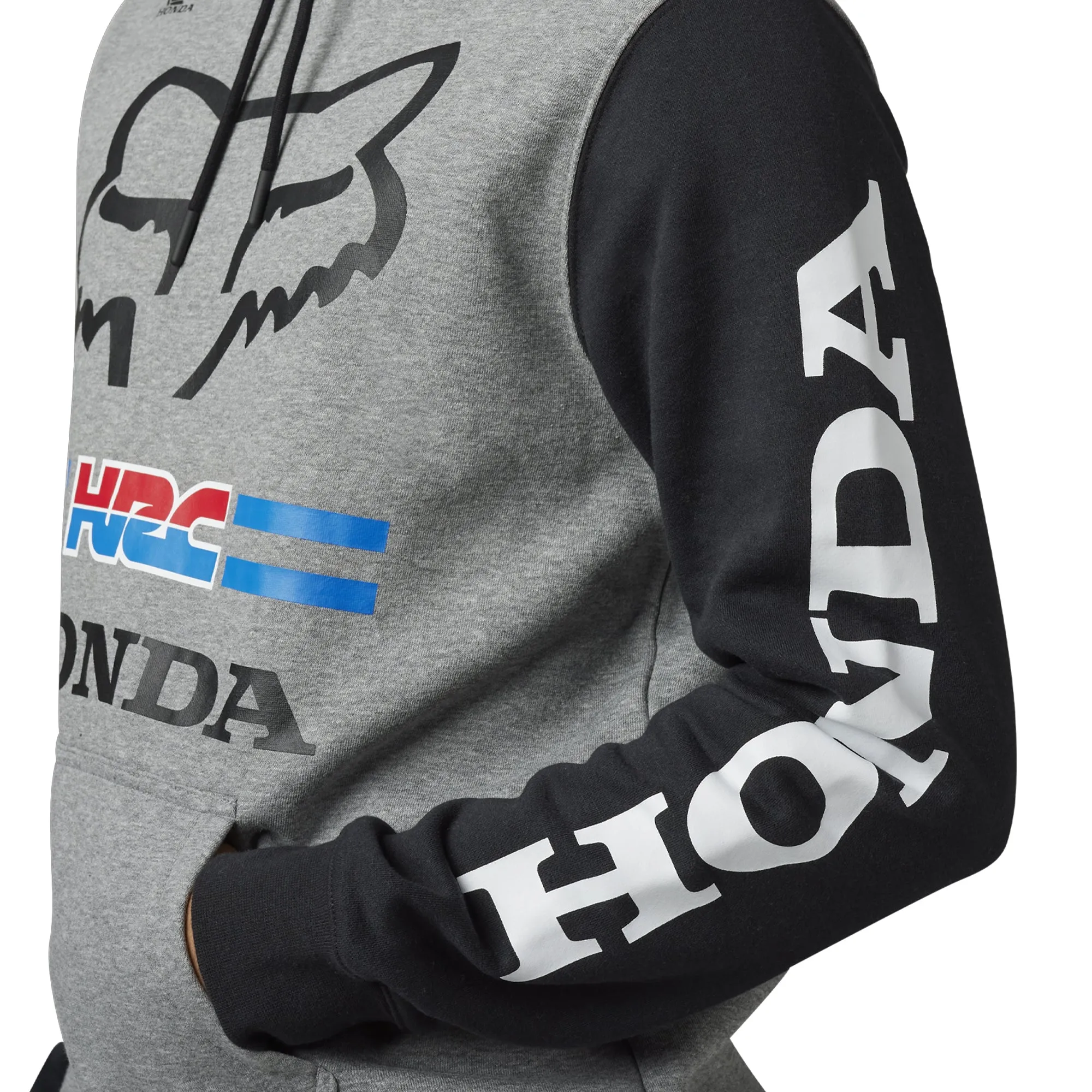 Fox Racing Honda Pullover Hoodie Heather Graphite Grey