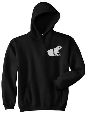 Frog Animal Chest Mens Pullover Hoodie