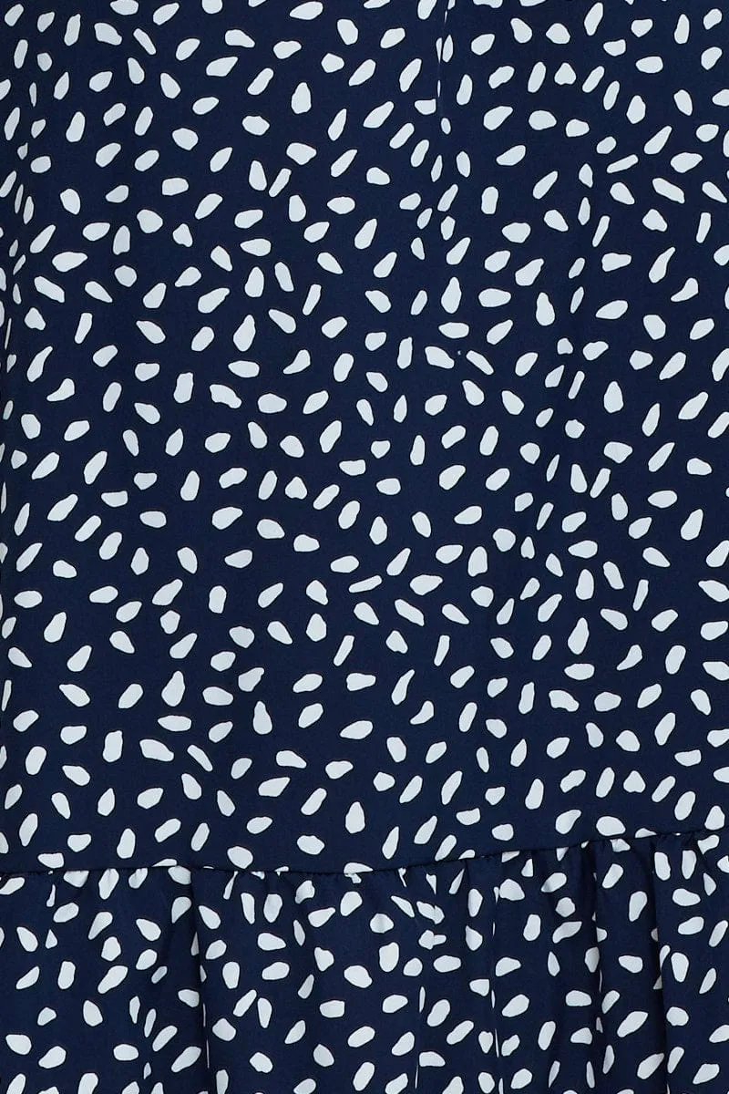 Geo Print Midi Dress