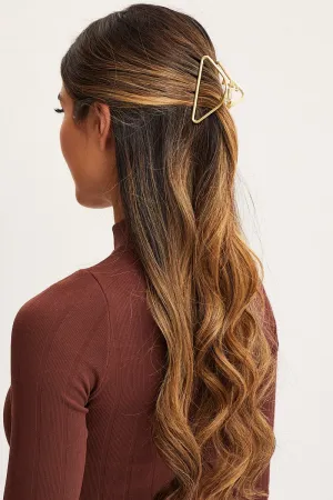 Gold Metal Triangle Claw Clip