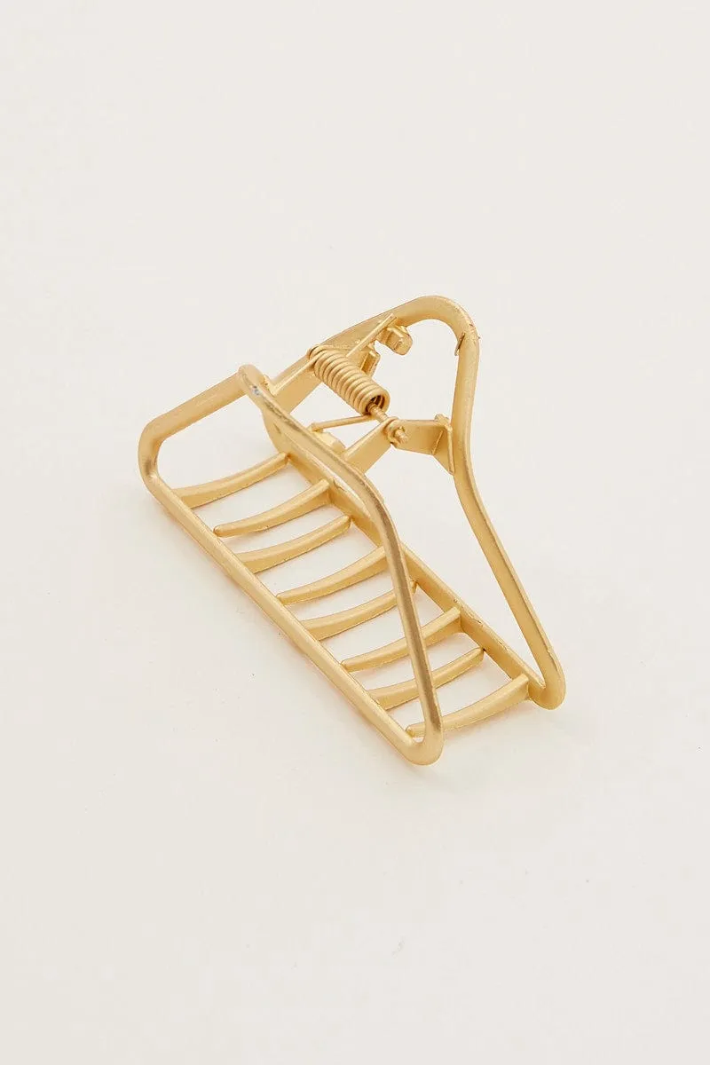 Gold Metal Triangle Claw Clip