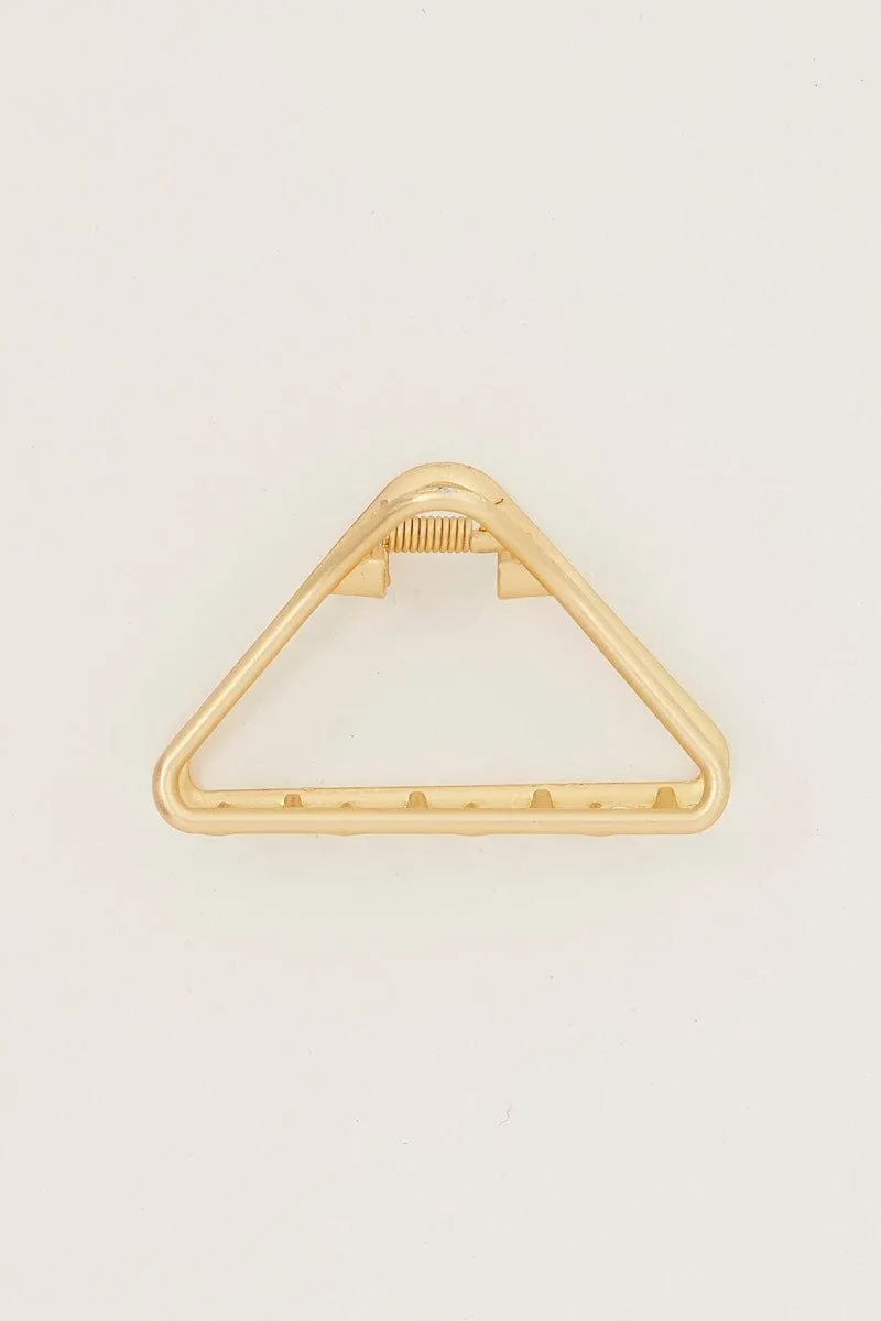 Gold Metal Triangle Claw Clip