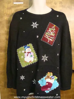 Happy Snowman Cute Christmas Sweater