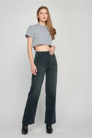 Hidden Logan Black High Rise 31in Inseam Dad Jean