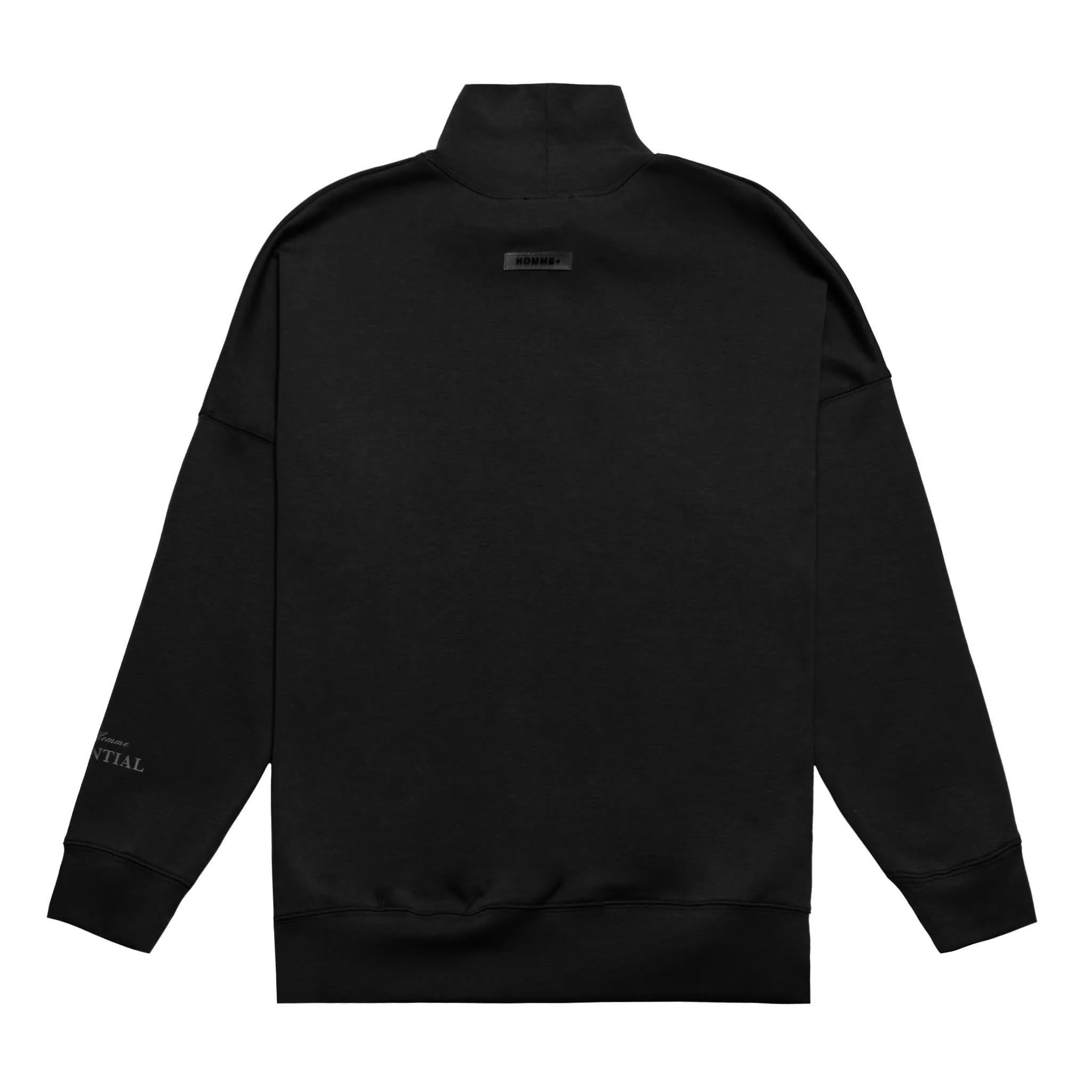 HOMME  'ESSENTIAL' By Homme Mockneck Black