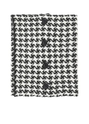 HOUNDSTOOTH L NECK WARMER