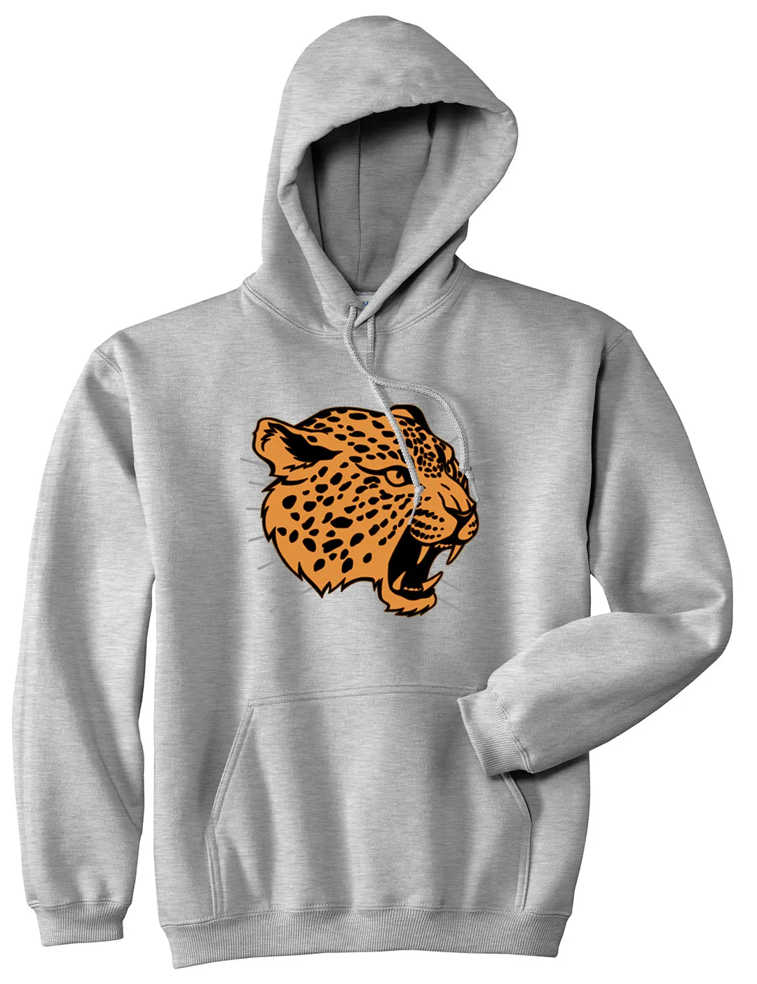 Jaguar Print Mens Pullover Hoodie