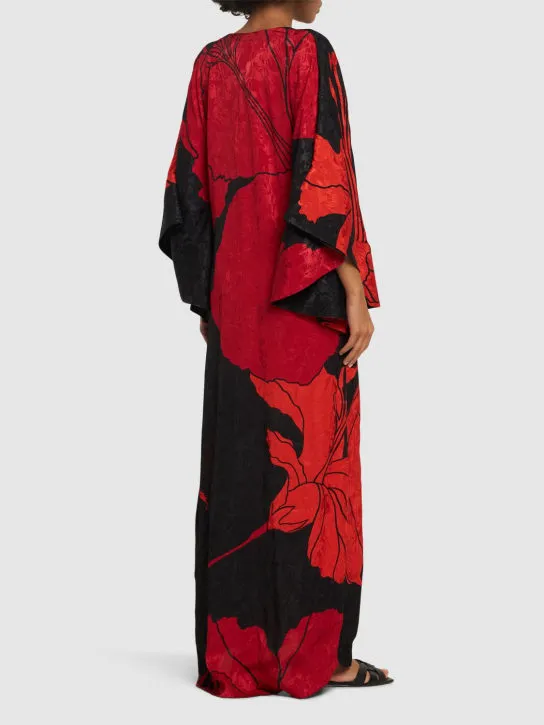 Johanna Ortiz   River Classing print jacquard midi dress 