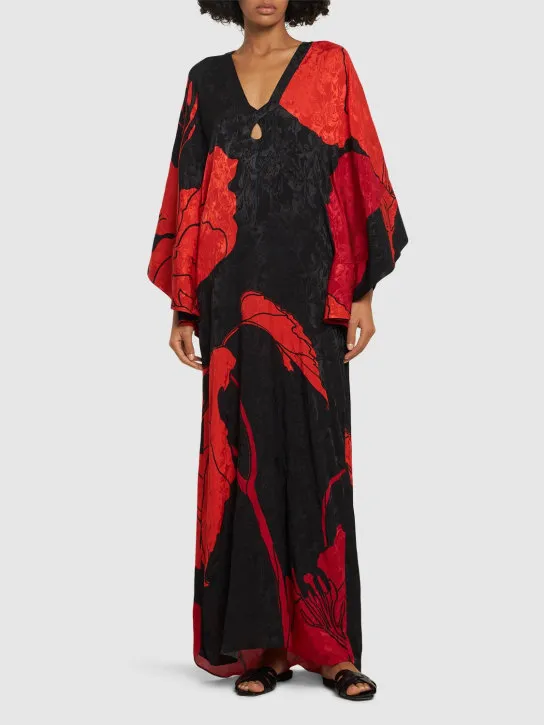 Johanna Ortiz   River Classing print jacquard midi dress 