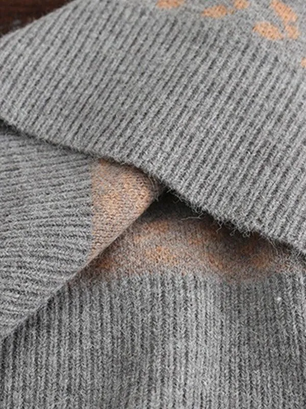 Joskaa Vintage Jacquard Knit Sweater