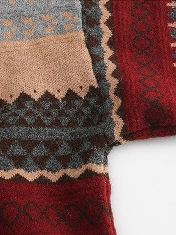 Joskaa Vintage Jacquard Knit Sweater