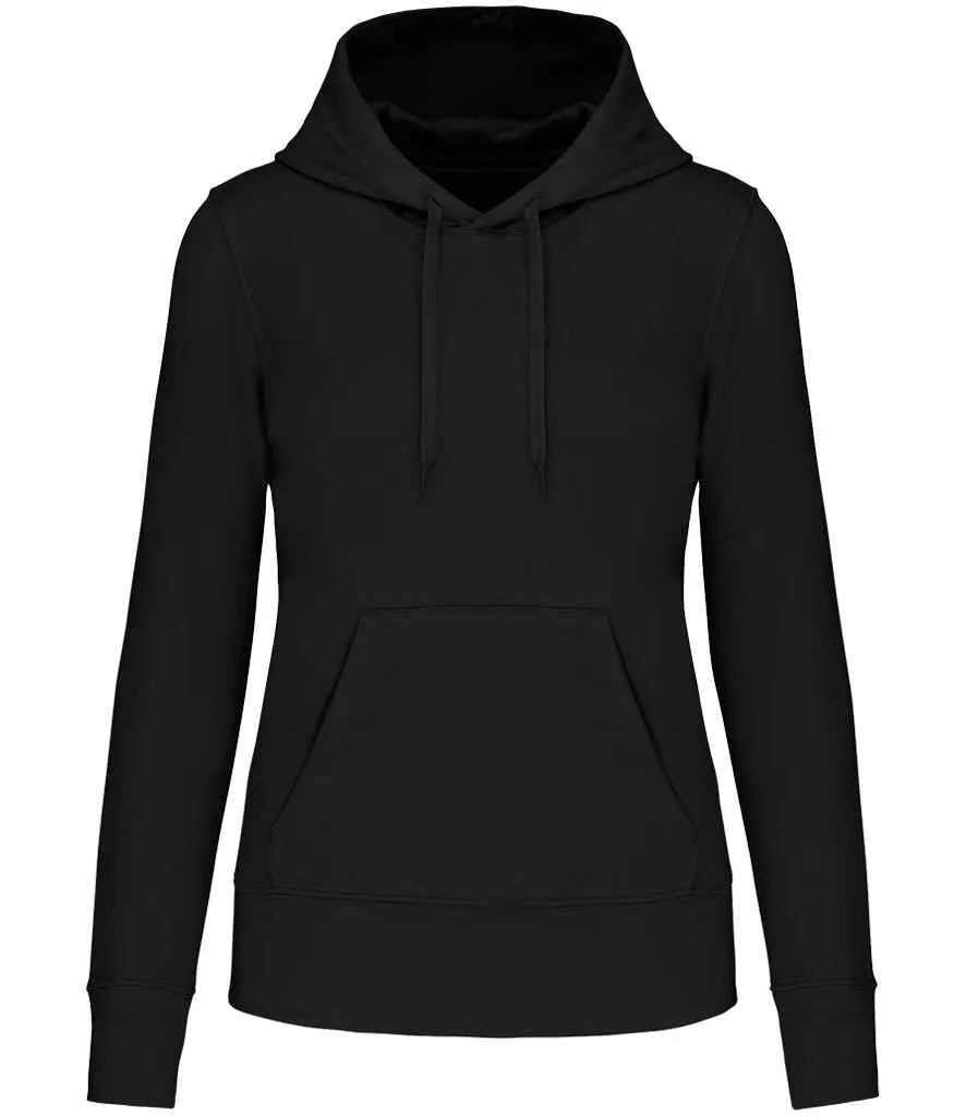 Kariban Ladies Eco Friendly Hooded Sweatshirt | Black