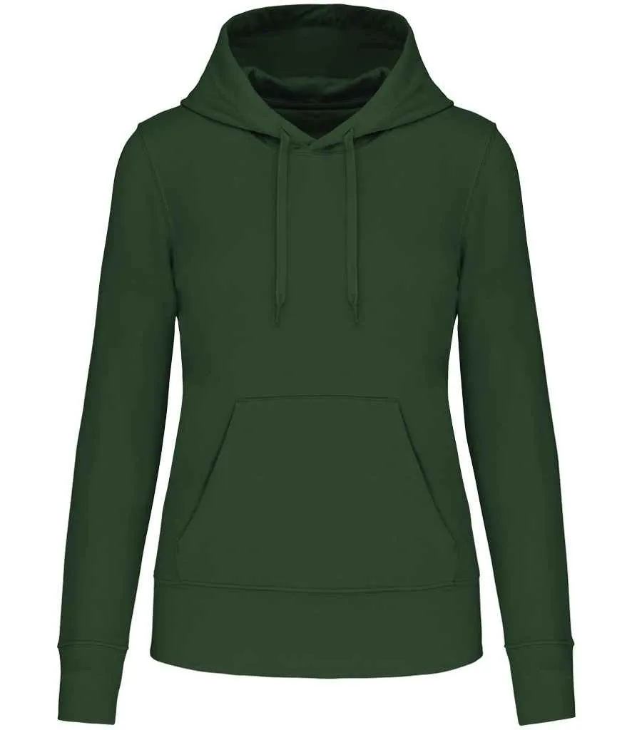 Kariban Ladies Eco Friendly Hooded Sweatshirt | Forest Green