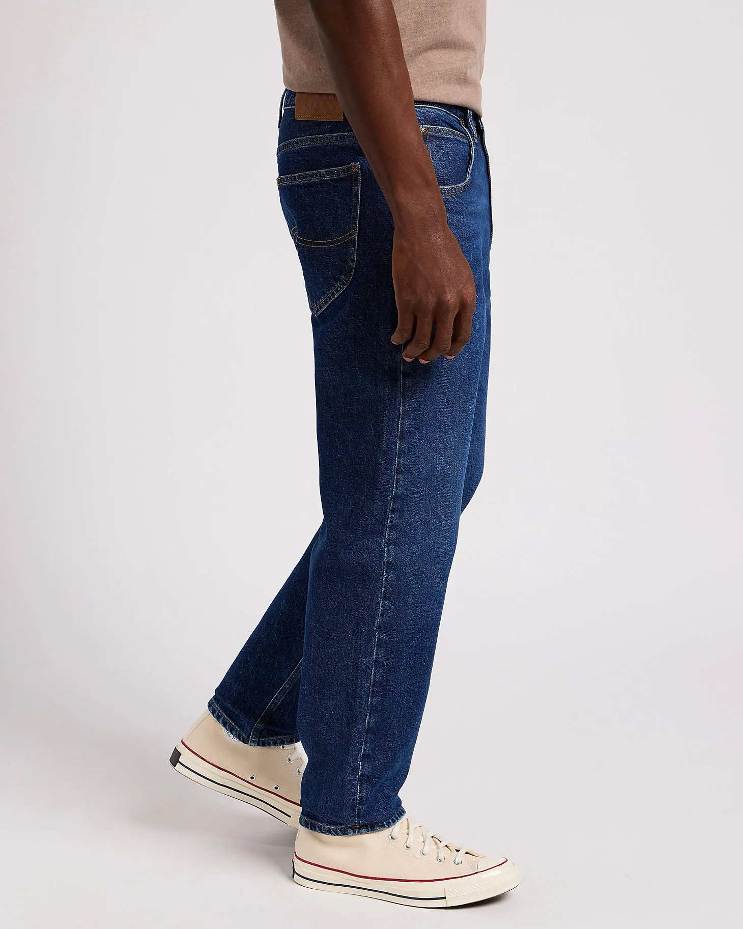 Lee Oscar Relaxed Tapered Mens Jeans - Blue Nostalgia