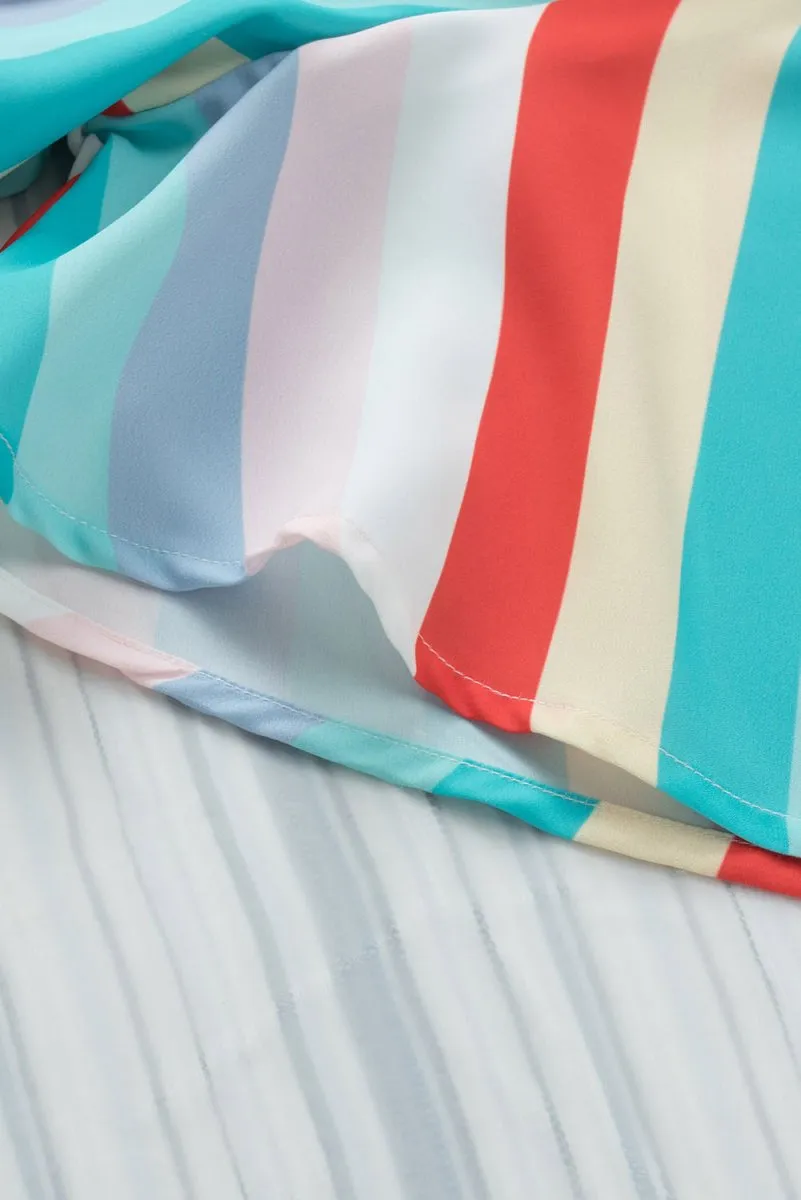 Lily Multicolor Stripe Flowy Romper