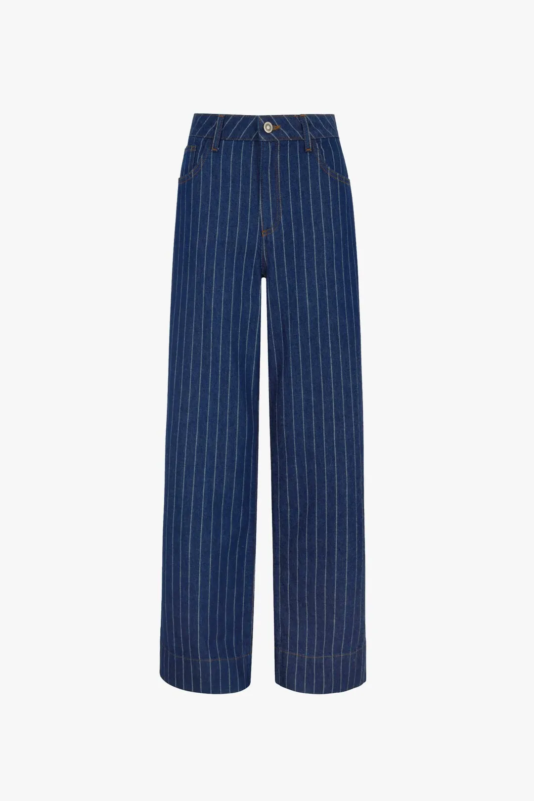 MISO PINSTRIPE STRAIGHT LEG JEAN