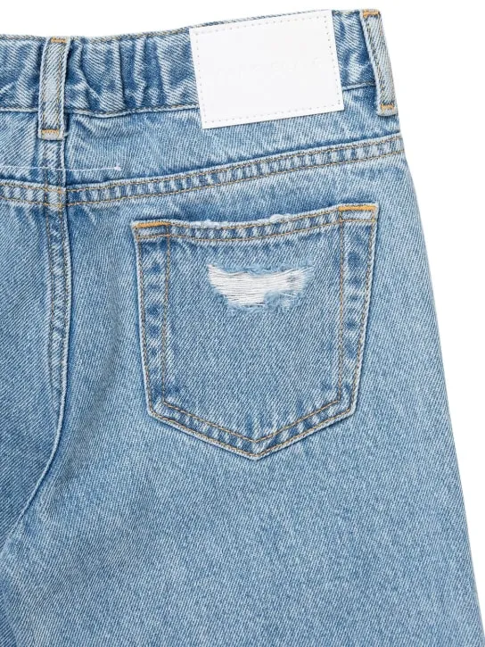 MM6 Maison Margiela   Wide leg cotton denim jeans 